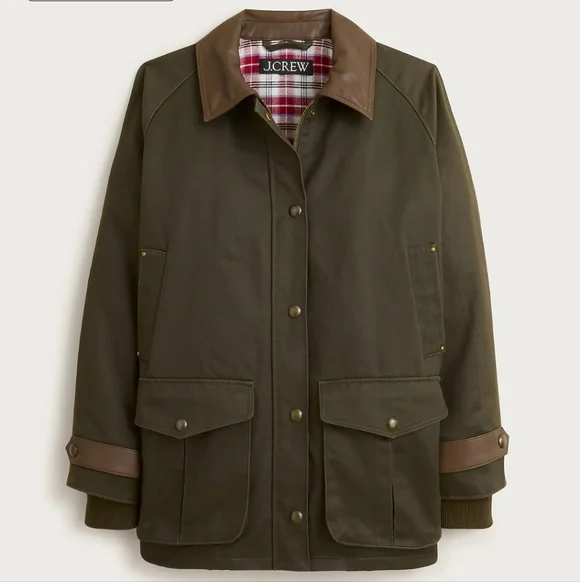 J. Crew Broken-in Barn Jacket - Olive Green